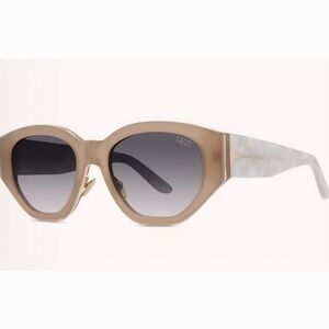 DEZI Women's Sunglasses in Tan and Cream